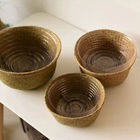 Handmade Woven Seagrass Belly Basket Flower Basket With Handles For Decoration