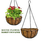 Modern Design Natural Coconut Liner Flower Pots And Planters Wall Hanging