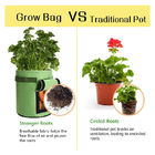 Outdoor Indoor Garden 5 7 10 Gallon Fabric Felt Plant Grow Bags For Vegetable